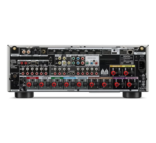 Denon AVR-X4100W 7.2 HD házimozi erősítő ezüst