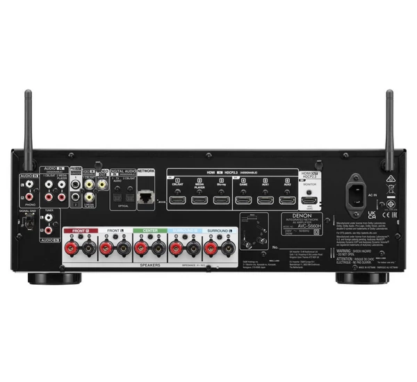 Denon AVC-S660H 5.2 8K házimozi erősítő, fekete