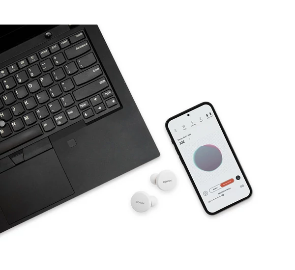 Denon PerL True Wireless fülhallgató, fehér