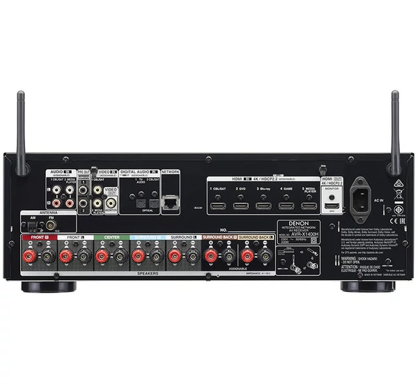 Denon AVR-X1400H 7.2 HD AV erősítő Dolby Atmos, DTS X hangzással