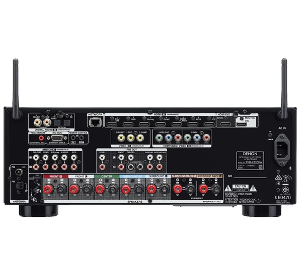 Denon AVR-X3200W 7.2-es házimozi erősítő ATMOS + DTS Neural:X, 4K támogatással
