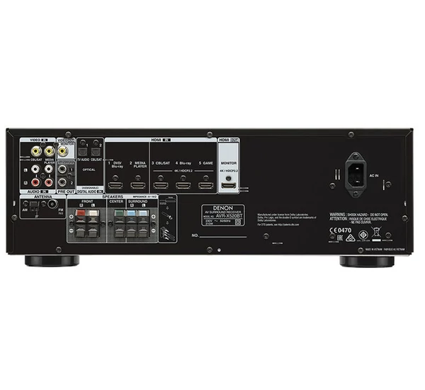 Denon AVR-X520BT 5.2 4K Ultra HD házimozi erősítő