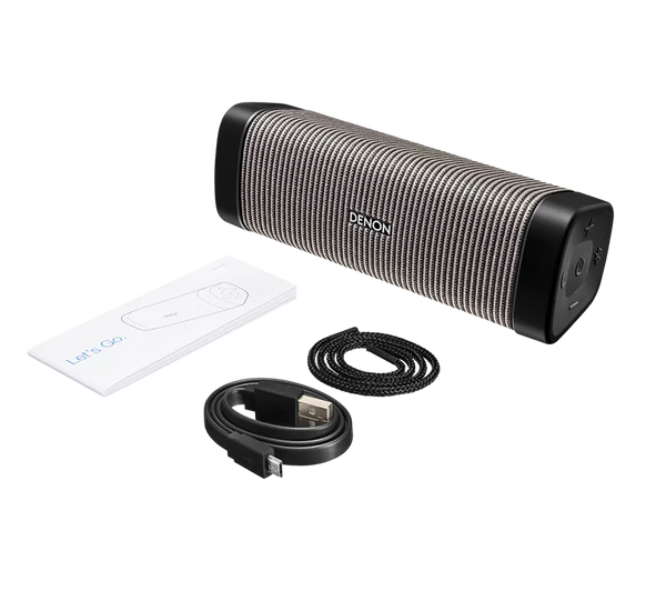 Denon New Envaya Pocket DSB-50BT hordozható Bluetooth hangszóró, fekete-szürke