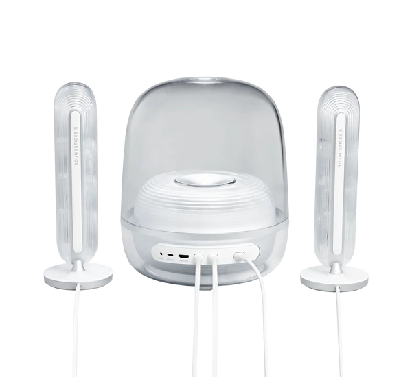 HARMAN KARDON SOUNDSTICKS 5 Bluetooth-hangszóró, fehér