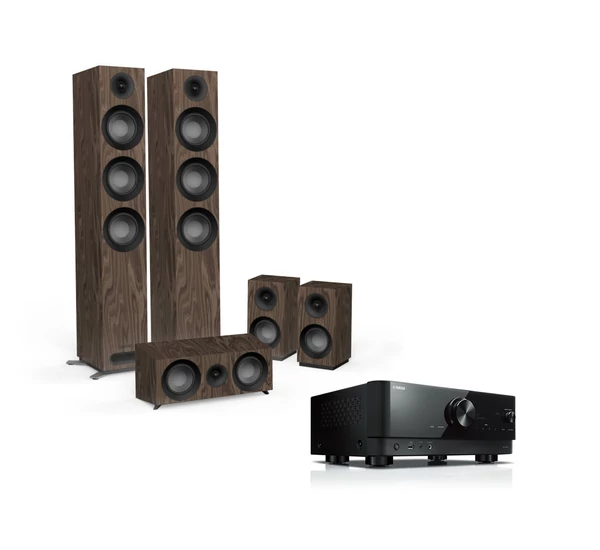 Yamaha RX-V4A + Jamo S 809 HCS 5.0 házimozi szett, dió