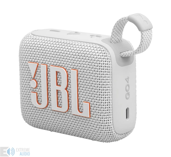 JBL GO 4  hordozható bluetooth hangszóró, fehér