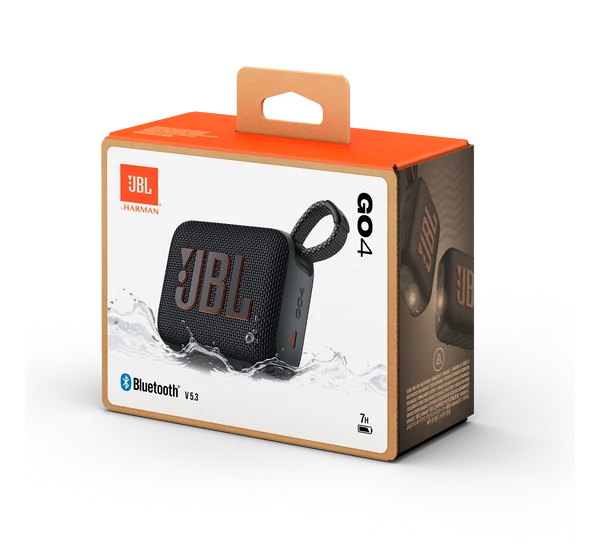 JBL GO 4  hordozható bluetooth hangszóró, fekete
