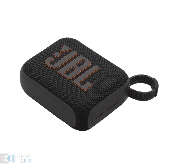 JBL GO 4  hordozható bluetooth hangszóró, fekete