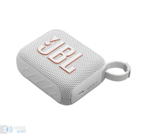 JBL GO 4  hordozható bluetooth hangszóró, fehér