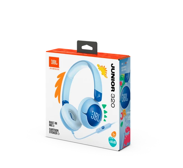 JBL JUNIOR 320 vezetékes fejhallgató, kék
