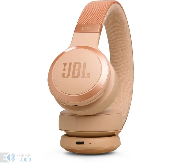 JBL Live 670NC Bluetooth fejhallgató, homok