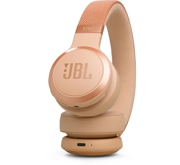 JBL Live 670NC Bluetooth fejhallgató, homok