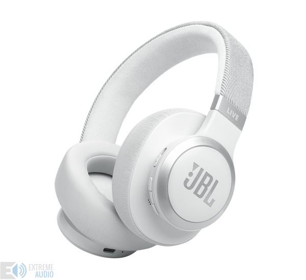 JBL Live 770NC Bluetooth fejhallgató, fehér