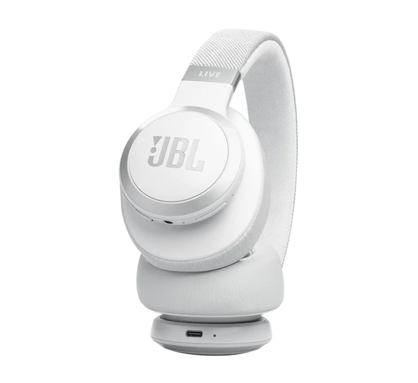 JBL Live 770NC Bluetooth fejhallgató, fehér