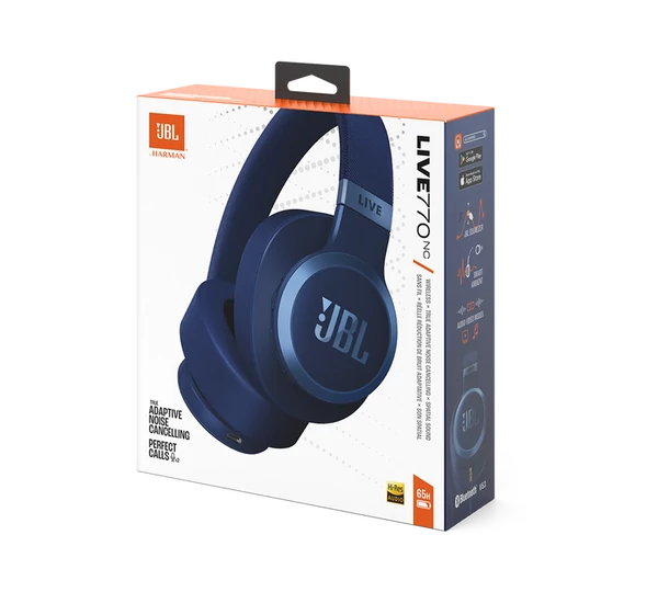 JBL Live 770NC Bluetooth fejhallgató, kék