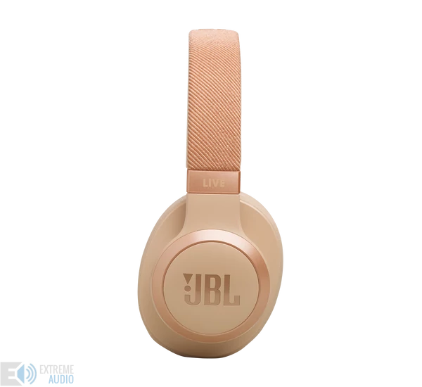 JBL Live 770NC Bluetooth fejhallgató, bézs