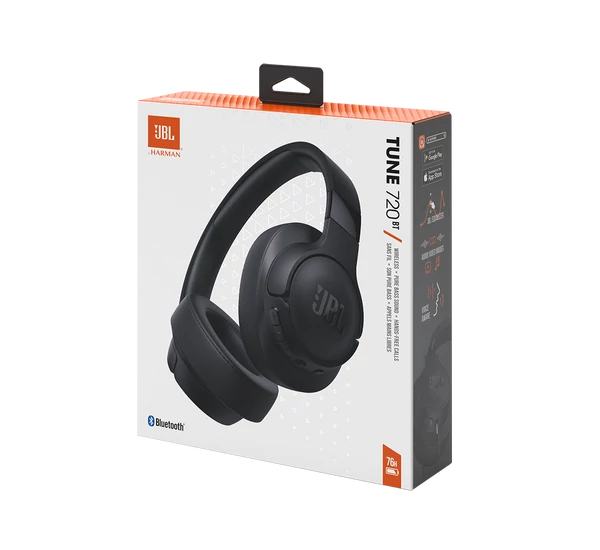 JBL Tune 720BT Bluetooth fejhallgató, fekete