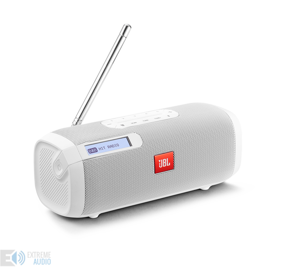 JBL Tuner hordozható Bluetooth hangszóró rádióval, fehér