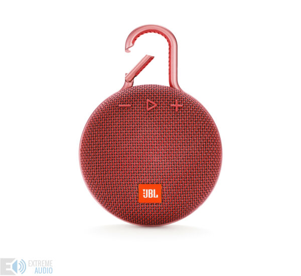JBL Clip 3 vízálló Bluetooth hangszóró (Fiesta Red) piros