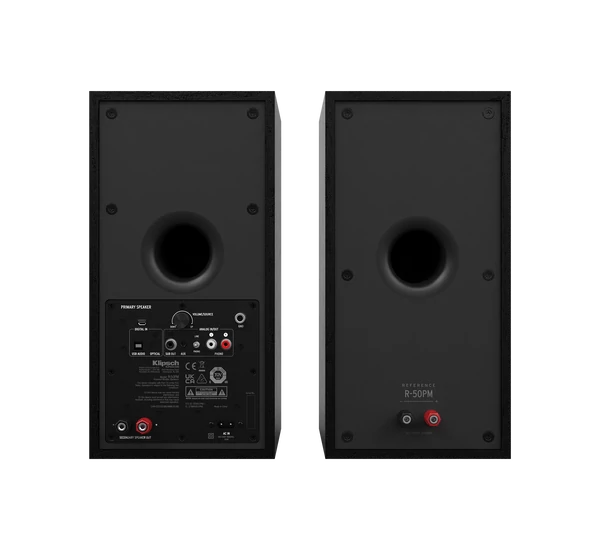 Klipsch R-50PM aktív polcsugárzó pár, fekete