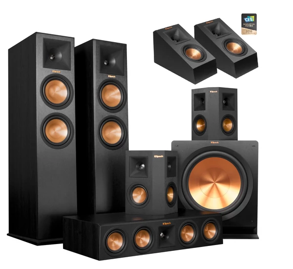 Klipsch RP-280F 5.1.2 Dolby Atmos szett (Klipsch RP-140 SA)