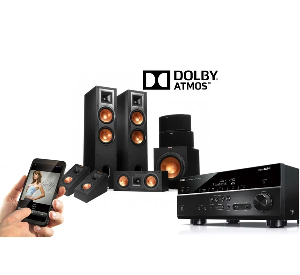 Yamaha RX-V683 + Klipsch R-28F 5.1.2 Dolby Atmos szett