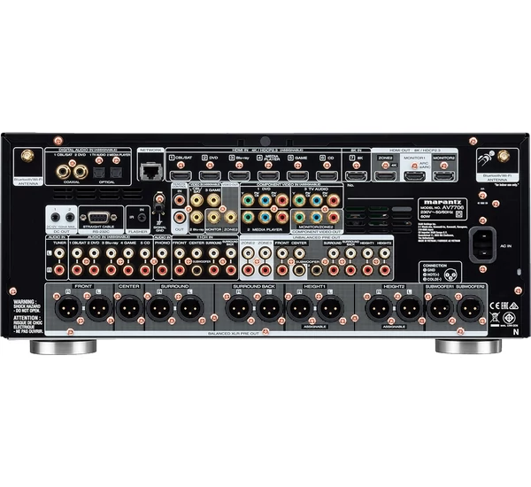 Marantz AV7706 AV előerősítő + Musical Fidelity M6x 250.7 végerősítő szett