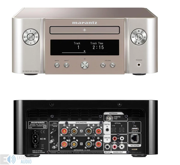 Marantz Melody X M-CR612 sztereó Hi-Fi elektronika, arany-ezüst