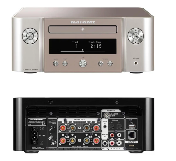 Marantz Melody X M-CR612 sztereó Hi-Fi elektronika, arany-ezüst