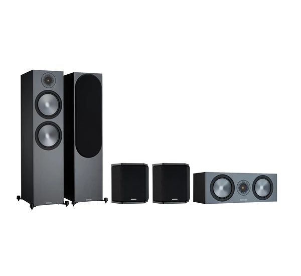 NAD  T 758 V3i + Monitor Audio Bronze 500 (6G) 5.0 házimozi szett, fekete