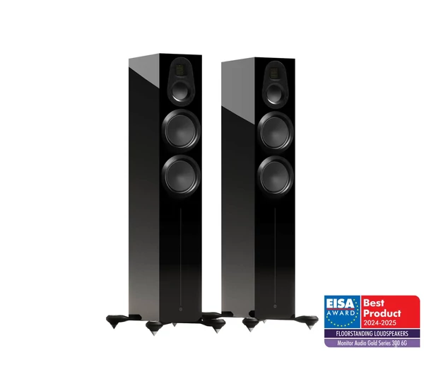 Monitor Audio Gold 300 6G frontsugárzó, magasfényű fekete