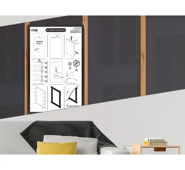 MONITOR AUDIO INVISIBLE IV140 falba építhető hangsugárzó