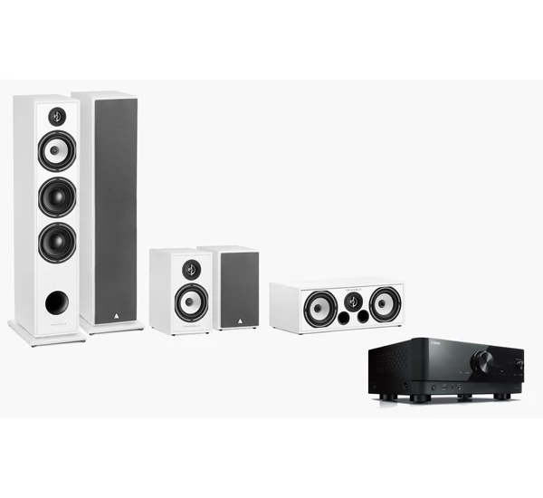 Yamaha RX-V4A + Triangle Borea BR08 5.0 házimozi szett, fehér