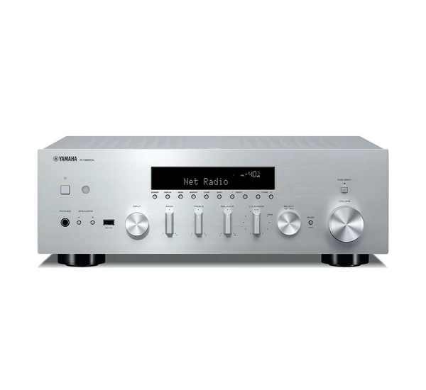 Yamaha R-N600A sztereó hálózati rádióerősítő, ezüst