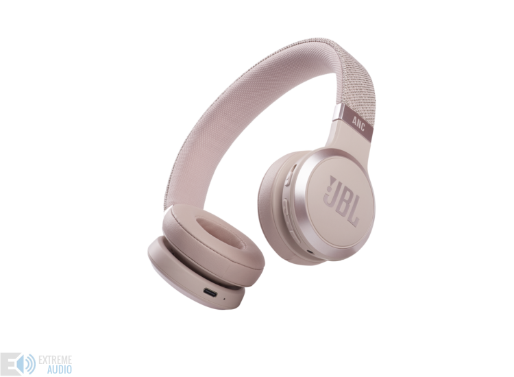 JBL Live 460NC Bluetooth fejhallgató, rózsa