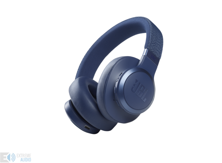 JBL Live 660NC Bluetooth fejhallgató, kék (Bemutató darab)